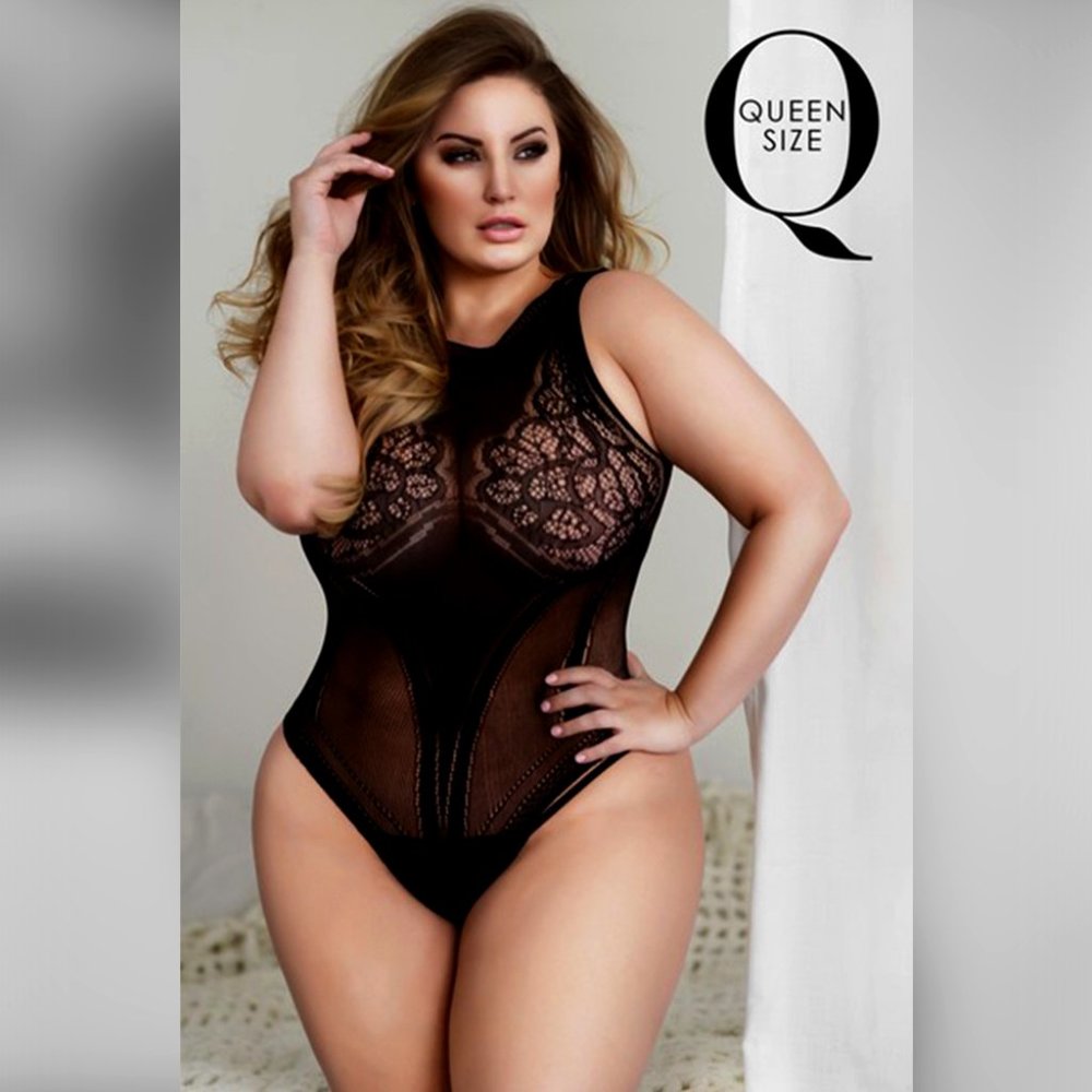 Killer Legs Lace Corset Back Body stocking